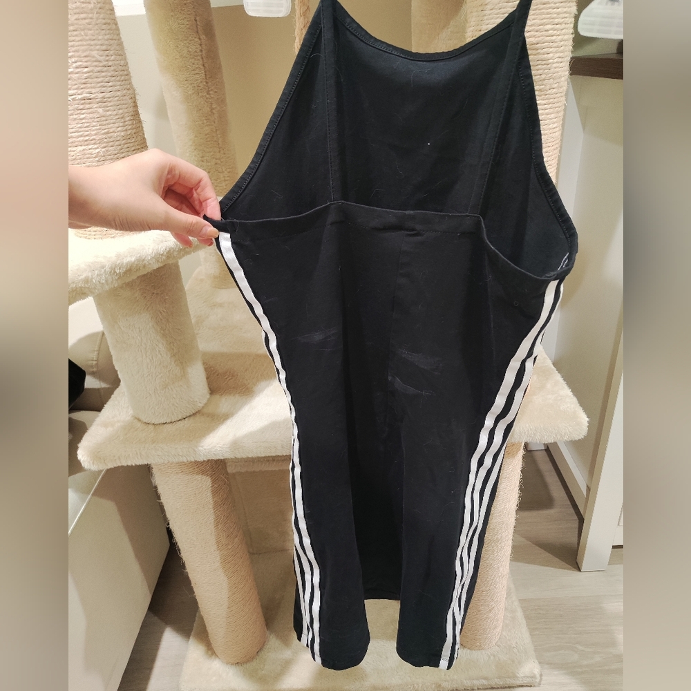 Adidas Black Dress with Strips Size S - Picture 3 of 4